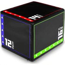 GCCSJ Jump Box Exercise,3-In-1 High Density Plyo Jump BoxHigh-Density Compressed Spongejumping Box - Waterproof PVC Leather Non-Slip Exercise Box For CrossFit, HIIT, Step Ups, Squats & Home Gym Strength Training - Valentine's Day Gift Idea(16Inch)" - Compressed Sponge-16 Inches - View 7