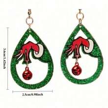 Cute Bow Earrings With Tassel, Fresh And Simple Design Versatile Women Jewelry,2 Pairs Of Women's Earrings,Fashionable Teardrop Shaped Women's Earrings. (Random Style)(Random Delivery) - 隨機的 - 查看 10