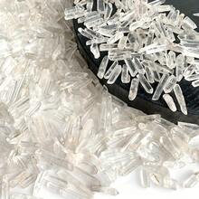 Bolsa de 100g de pequeños puntos de cristal de roca de cuarzo natural en bruto, puntos de cuarzo claro natural pequeños a granel para sanación, meditación, Reiki, equilibrio de chakras, manualidades DIY y elaboración de joyas - Multicolor - Ver 4