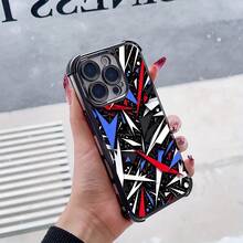 Funda de Teléfono con Diseño de Cuchilla Colorida Adecuada para iPhone 16, 15, 14, 13, 12, 11 Pro Max, X, XR, XS Max, 8, 7 Plus Funda Transparente Suave a Prueba de Golpes - Colores mixtos - Ver 5