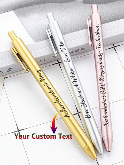 Customized Text/Logo Promotional Plastic Ballpoint Pen, Multi-Color Spray Painted, Cross-Border Advertising Gift Pen