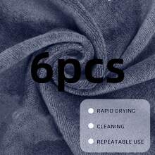 12pcs Ultra-Soft Microfiber Gym Towels, 12 X 12 Inches, Bleach-Resistant, Highly Absorbent, Quick-Drying, Lightweight, Suitable For Hand Care, Salon, Bathroom, Spa, Hotel, Pool, Home, Hair Care (Light Gray) - Multicolor - View 14