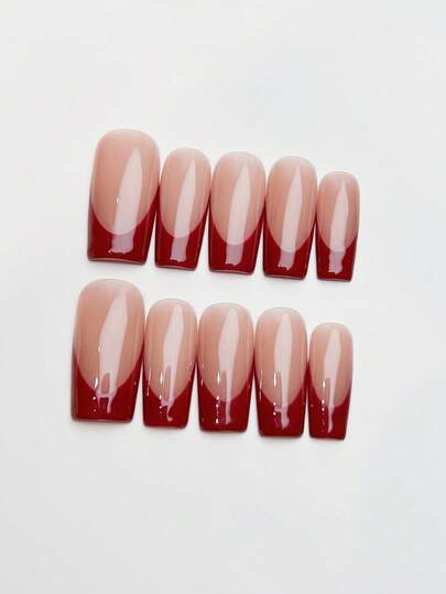 10 buc unghii false pătrate cu paiete, unghii roz minimaliste, vârfuri roșii pentru manichiură franceză, autocolante pentru unghii franceze cu V adânc, unghii de iarnă minimaliste elegante, la modă, unghii de toamnă, potrivite pentru petrecerea de Ziua Îndrăgostiților, întâlniri zilnice, vacanță la plajă, consumabile DIY pentru unghii, cadou excelent pentru femei și fete