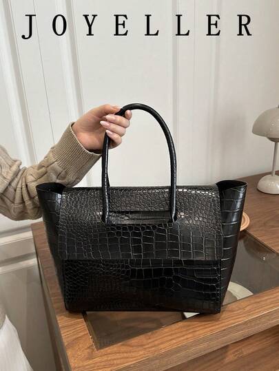 2026 New Vintage Handbag For Women, Fashion Commuter Bag, Multi-Functional Large Capacity Shoulder Bag, Random Texture