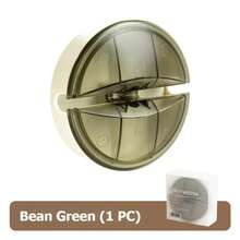 Caja enrolladora de cables redonda, de carga para auriculares, amarre enrollador de tipo giratorio, estuche de almacenamiento de cables de datos portátil, herramienta de almacenamiento de escritorio AWFM - Ver 12