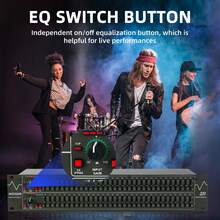 31-Band Dual Channel Graphic Equalizer-Professional Stereo EQ For Home Audio & DJ Setups - US A Type Plug(110-127V) - View 3