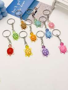 1/3/5/10 chiếc Móc khóa hình rùa mini dễ thương, mặt dây chuyền nhựa phát sáng trong bóng tối, phụ kiện trang trí túi xách hình rùa nhiều màu sắc, thiết kế hoạt hình đáng yêu, thích hợp để trang trí túi xách, chìa khóa và các vật dụng khác. - Nhiều màu - Xem 5