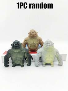 1/3个装弹力橡胶大猩猩玩具，乳胶填充恶作剧娃娃，创意趣味搞怪玩具，挤压玩具，可拉伸，缓解压力和焦虑，办公室和旅行减压玩具，解压玩具，抗压玩具，派对游戏，派对礼品，女孩玩具，男孩玩具，女孩礼物，女孩游戏，男孩游戏，派对礼品袋填充物，生日派对礼品，趣味礼物 - 彩色 - 查看 31