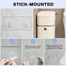 High-Quality Flip-Top Large Trash Can For Kitchen, Office, Bathroom, Dual-Sided Opening Waste Bin - Multicolor 1 - View 7