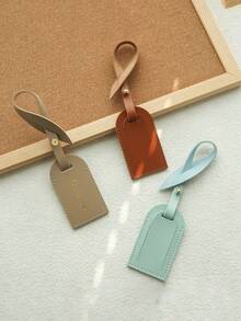 1pc Customized Luggage Tags, Personalized Luggage Tag Charm With Custom Name And Gold Lettering, Suitable For Handbags, Backpacks, Suitcases Unique Travel Accessory And Gift - Multicolor - View 5