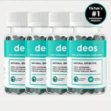 DEOSInternal Deodorant Supplement – Full Body Deodorizer For Gut Health, Skin Health, Detox & Digestion Support – Natural Odor Control Chlorophyll Pills | 30 Capsules Vitamins Supplements Chlorophyll Creatina Monohidratada Vitamins Probiotics For Women Protein Powder Quick Ship Items  Creatina Colageno - 30粒膠囊 - 查看 1