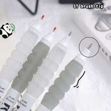 熊猫造型动物主题极简风格软握按压式凝胶笔，书写流畅，连续出墨，速干，适合DIY学习办公书写，黑色速干大容量凝胶笔，搭配大容量多层笔袋，是返校必备办公用品，也是情人节礼物的理想之选。 - 多色 - 查看 9