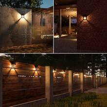 LiHangStar 1/2/4/8pcs Outdoor Solar Wall Lights With Motion Sensor, 3 Lighting Modes Solar Flood Lights, Suitable For Yard, Outdoor, Porch, Driveway, Garage, Street, Emergency Use - Solar-powered Sensor Wall Lamp - View 8