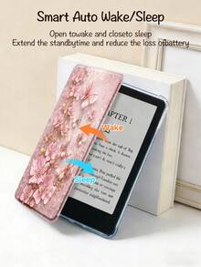 Ayotu Pink Butterflies And Flowers Case W Pen Slot, Y Stand Flip Case Compatible With A16 ,Pro 13 12.9 11, Air 11 13, Mini, Air 11inch Case,Kindle (11th Generation-2024 Release),Kindle Paperwhite 12th Gen 2024 - Multicolor - View 10