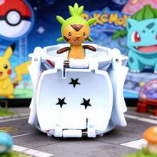 pokemon 1/2/24件套装，包含1个宝可梦模型玩具和1个弹出式精灵球，宝可梦惊喜翻转宠物球 | 玩具收藏品 | 男孩玩具，完美的生日派对礼物 - 彩色 - 查看 5