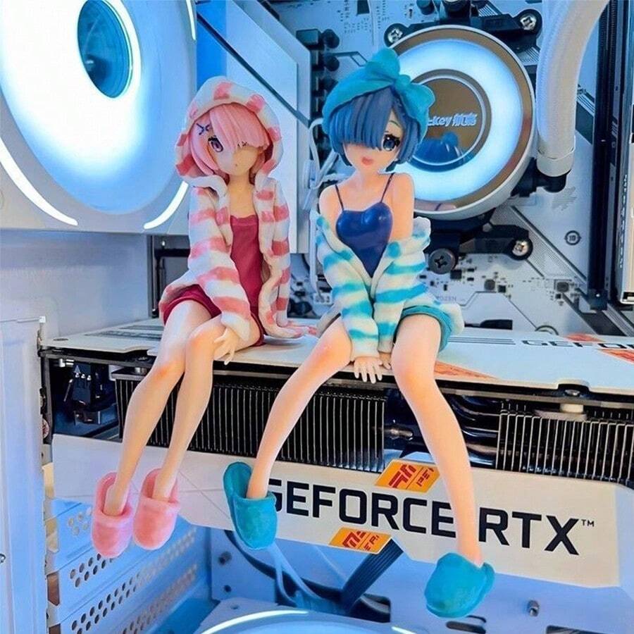 Ram Sleepwear Homewear Instant Noodle Gift Figure Sitting Model Box Art Ornament From Another World - 彩色 - 查看 1