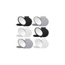 40 Pieces Compact Mirrors Bulk Gifts Mini Vintage Pocket Mirrors For Purse Small Portable Folding Round Makeup Stuffs For Travel Daily Use Party Favors Women (White,Black,Gray) - 白色 - 查看 1