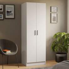 Ropero Organizador y Zapatera Madesa Con 2 Puertas Blanco - Blanco - Ver 1