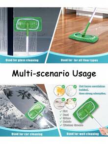 4/6/8Pcs Reusable Mop Pads With High Water Absorption And Ultra-Fine Fiber Cleaning Pads That Can Firmly Adhere To Most Standard Mops - A+B - View 7