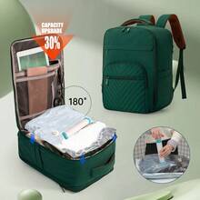 40x20x30厘米旅行背包/行李袋，瑞安航空认证包，可随身携带，可放置于座位下方及客舱内，配有手动气泵和透明真空压缩袋 - 彩色 - 查看 4