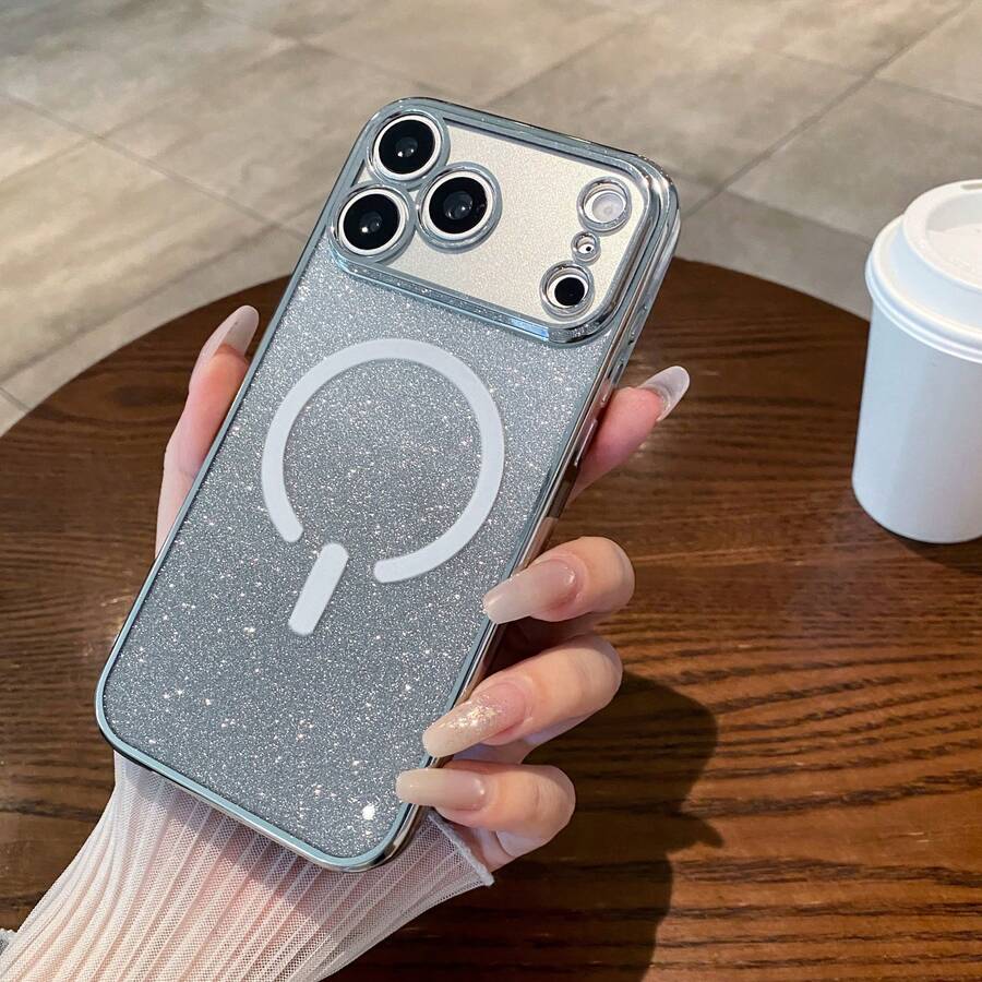 New Electroplated Anti-Drop Phone Case, Suitable For Zero 30/Pop/Camon/Smart Series, Apple 11/12/13/14/15 Pro Max, S22/23/24+, , , 13C+, Moto G, Note 13C/12/11 Pro, Enjoy 20/30/40/50/60/70, HONOR 90/80/70/60/50, X9/X8/X7/X6/X5 AB+ - Silver - View 1