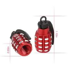 Cubierta de vástago de válvula de neumático de coche, tapa de válvula de neumático, tapa de polvo de aire, aleación de aluminio para autobús, camión, motocicleta, llanta de rueda, cubierta de vástago de válvula SPQG - Azul - Ver 5