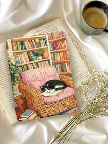 1pc Tablet Protective Case With Cat Pattern, Compatible With 10.2" 2021/2020 10th/9th/8th Gen, (A16) 11" 11th Gen 2025, Galaxy Tab A8 10.5" 2022, Tablet Cover With Pencil Slot, Auto Sleep/Wake - Multicolor - View 1