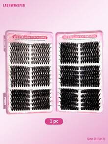 DIY Segmented False Eyelashes, Delicate Cluster False Eyelashes - DIY Individual False Eyelashes, Natural D Curl 9-16mm, Ultra-Lightweight & Soft Lash Stems, Reusable 30D/40D/50D/60D/80D/100D - Multicolor - View 13