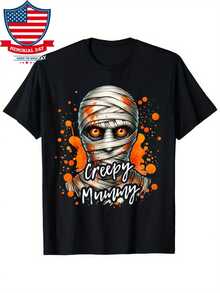 Camiseta de terror momia Halloween thriller ojo - Negro - Ver 5