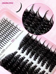 Fairy Spiky Eyelash Cluster Soft Individual False Lashes Reusable Eyelash Extensions Beginner Friendly For Daily Wear Party Wedding Date - Multicolor - View 4