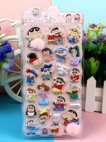 Hình dán hoạt hình 3D Crayon Shin-Chan. Đây là hình dán trang trí dập nổi, chống thấm nước. Bạn có thể dán lên ốp điện thoại, máy tính xách tay, hành lý, cốc, ván trượt, sổ tay, đàn guitar và các vật dụng khác để trang trí. Rất phù hợp để sử dụng hàng ngày và cũng có thể là quà sinh nhật hoặc quà tặng tựu trường cho trẻ em. - Nhiều màu - Xem 6