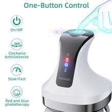 Electric Scalp Massager, Portable Cordless Head Scratcher Massager With 4 Removable Massage Claws, 3 Adjustable Modes, Vibration Stimulating Head For Deep Relaxation, For Home, Office, Travel,Cat Dog Massager - White - View 4