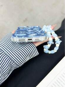 Cream Textured Painted Protective Phone Case With Chain, Compatible With IPhone 14, 14 Pro, 14 Pro Max, 13, 13 Pro, 13 Pro Max, 11, 11 Pro Max, 12, 12 Pro, 12 Pro Max, XR, XS, 15, 15 Pro, 15 Pro Max, 16, 16 Pro, 16 Pro Max, 17, 17 Pro, 17 Air, 17 Pro Max, Advanced Anti-Drop Phone Case - Multicolor - View 6