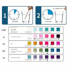 1 botella 50 piezas Tiras reactivas de 5 en 1 para piscina y spa, para probar pH, cloro, bromo, alcalinidad total y dureza total, kit de prueba de agua de piscina, incluye tarjeta de comparación de colores - Múltiples estilos - Ver 7