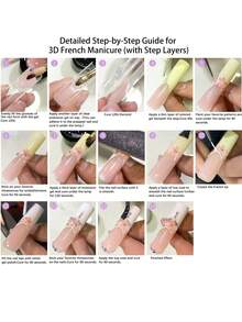 150pcs Reusable Transparent French Manicure Nail Tips Mold, 15 Sizes, Nail Extension Gel Polish Nail Art Tool, DIY Salon French Manicure Dual-Ended Nail Mold, Suitable For Beginners - Clear - View 7
