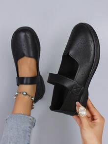 STEPREACH New Women Casual Sports Shoes, Mesh Breathable Comfortable Lightweight Slip-On Driving Shoes - Black - View 2