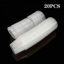 20/50pcs Kitchen Storage Containers With Lids, Small Soy Sauce Jars, Transparent Plastic Condiment Cups 0.85oz - Multicolor - View 10