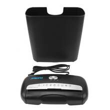 Strip Cut Shredder Desktop Electric Paper Document Cutter for Home School Office - Negro - Ver 1