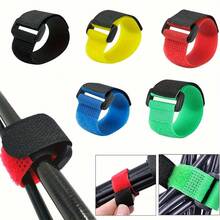 10pcs Heavy-Duty Reusable Cable Organizer Straps - Multi-Color (Red, Black, Green, Blue) Quick-Release Buckle For Home & Office Storage, Electronic Device Tool Organization, Cord Management, Cable Organizer For Desk, Desk Organization, Sleek Design - Multicolor - View 4