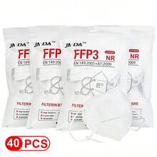 FFP3 Masks 3D Protective Face Mask Eu Approved En 149 CE 0370 Respiratory Protection Individual Package Disposable 7-Layer - A - View 8
