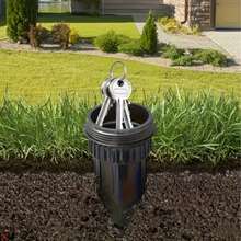 1个逼真钥匙隐藏式洒水器，户外花园庭院草坪防水钥匙安全盒，易于埋入地下，防锈 - S - 查看 5