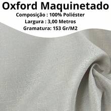 Tecido Oxford Slub Linho Maquinetado 3 Metros de Largura Para decoração Painel Toalha de Mesa Evento Buffet Cortina Capa - Cinza-029 - Visão 5