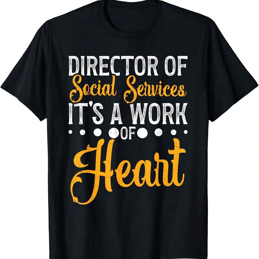 Camiseta de agradecimiento al director de servicios sociales y al trabajador social - Negro - Ver 1