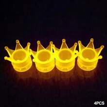 4 Uds.Cubierta de válvula de neumático de rueda con forma de luminosa, válvula de polvo de neumático de motocicleta y bicicleta, tapa fluorescente, accesorios de decoración de neumáticos de coche YOIX - rojo - Ver 10