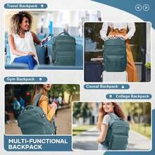 Mochila de compresión al vacío de gran capacidad, mochila de negocios, mochila para portátil, ligera, adecuada para el trabajo y los viajes, práctica y ahorradora de espacio para hombres, plegable, no se destiñe, ideal para estudiantes y salidas casuales - Multicolor - Ver 4