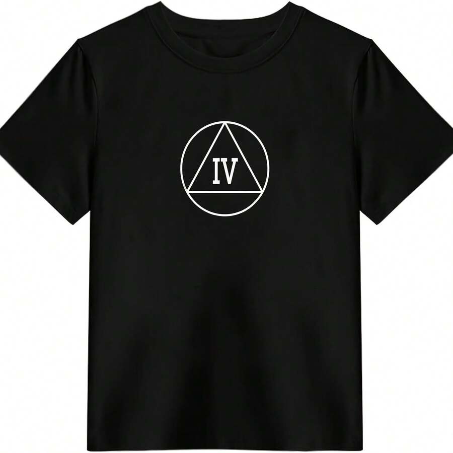 Genérico Camiseta para Celebrar 4 años de sobriedad (pleaños Anrsario) - Negro 4 - Ver 1