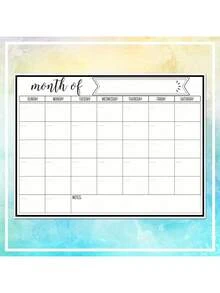 1pc Magnetic Refrigerator Calendar - Strong Magnetic Backing, Smooth Wipe-Clean Surface, Practical Calendar, Durable Whiteboard - Ideal For Kitchen Organization, Meal Planning, Family Scheduling, Reminders And Fridge Notes - Multiple Specifications - View 6