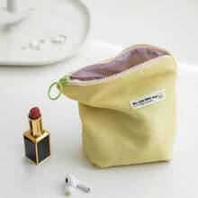 1pc Cute/Nylon Multi-Functional Portable Makeup Bag/Lipstick & Miscellaneous Items Pouch, Sanitary Pad Organizer Bag, Compact Carry-On Pouch - Multicolor - View 2