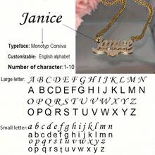 Customized Sparkling Matte Name Necklace Classic Retro Stainless Steel Men's Cuban Chain Thick Chain Pendant Charm Personalized Heart Letter Couple Necklace Wedding Jewelry Thanksgiving Christmas Gift For Father And Mother - Nhiều màu - Xem 13