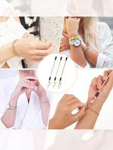 1pc Bracelet Clasp Tool, Bracelet Wearing Auxiliary Tool, Jewelry Clasp Tool, Crocodile Clip Suitable For Bracelet And Necklace Clasp, Applicable To Women's Jewelry, Clasp And Hook Equipment - Multicolor - View 8